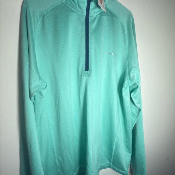 Vineyard Vines Aqua Quarter-Zip Pullover - Picture 1 of 4